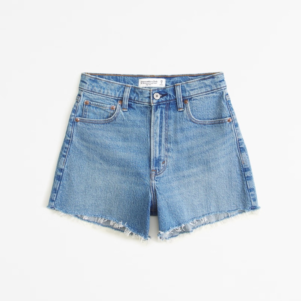 Abercrombie High Rise 90s Cutoff Shorts